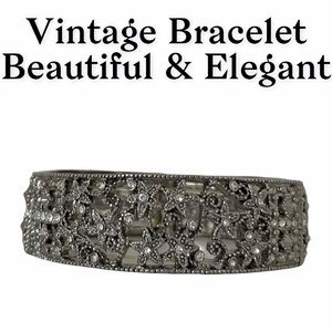Elegant Vintage Bracelet Ornate Filigree Design